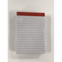 Linieret blok m. stub A6 - 3 stk.