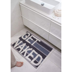 Liv Interior, Bademtte Get naked, gr/sort, organic cotton 