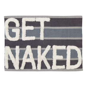 Liv Interior, Bademtte Get naked, gr/sort, organic cotton 