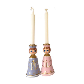 Lysengle pink og lysviolet