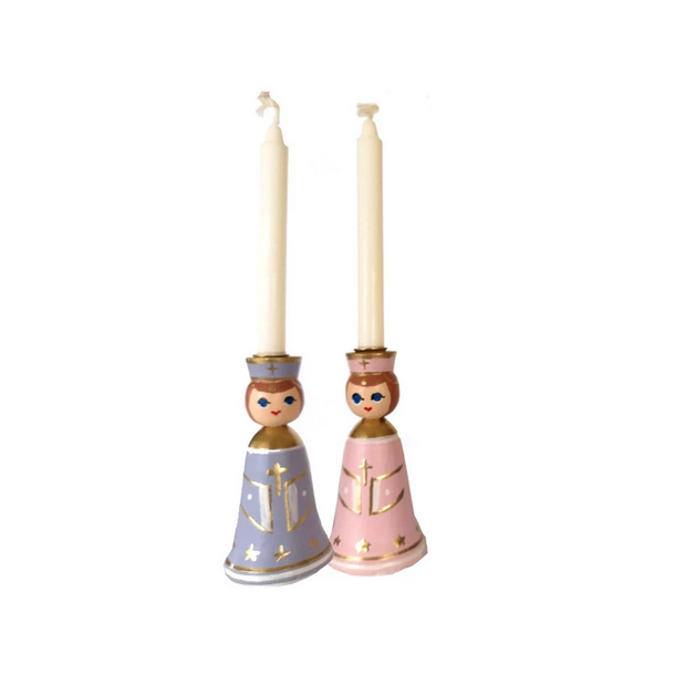 Lysengle pink og lysviolet