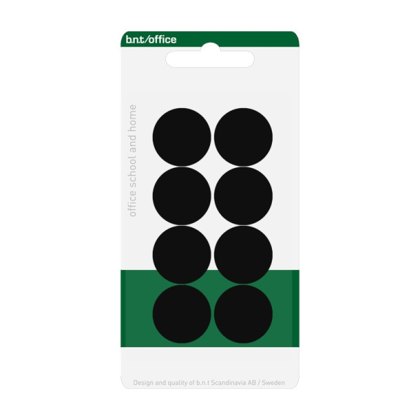 Magneter rund 20mm, sort