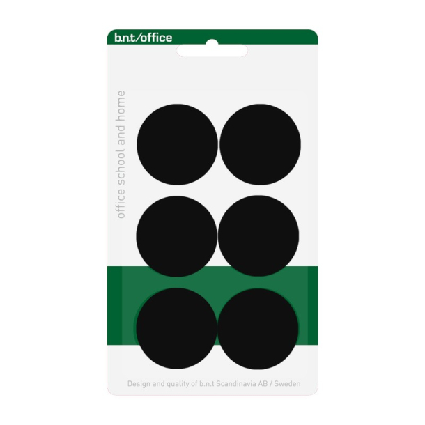 Magneter rund 30mm, sort