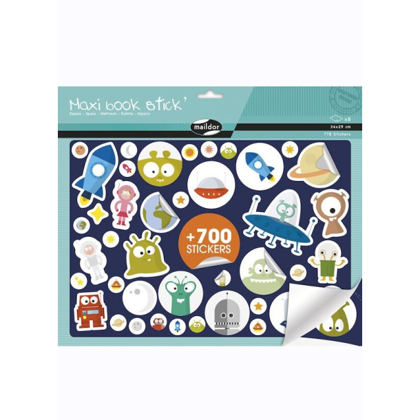 Maildor, Maxi bog m. stickers, rumvsen