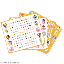 Maildor, Maxi bog m. stickers, udkldte dyr 