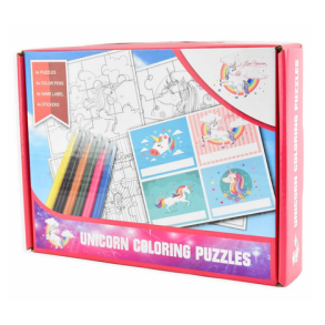 Mal selv puslespil st, enhjrning