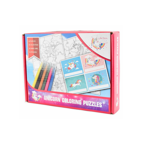 Mal selv puslespil st, enhjrning