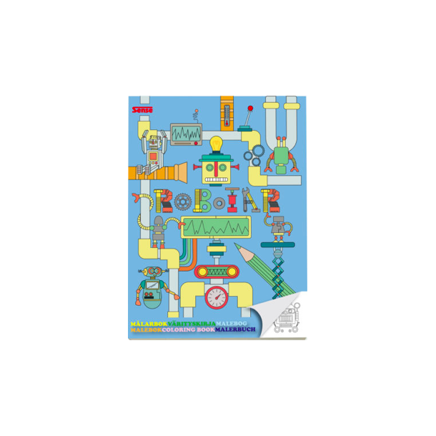 Malebog A4 - Robotter