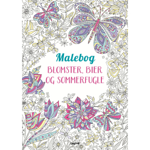 Malebog: Blomster, bier og sommerfugle