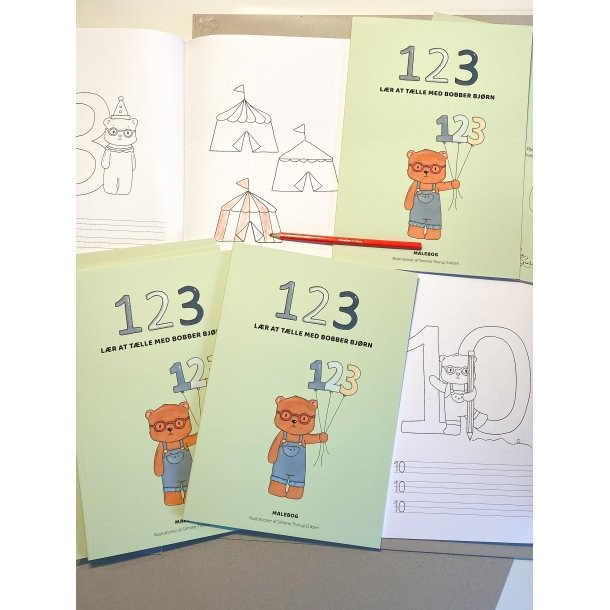 Malebog, Lr at tlle med Bobber Bjrn