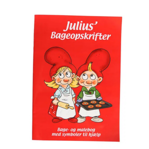 Malebog med bageopskrifter, H 29,7cm, B 21cm, Julius