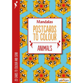 Mandalas postkort til at farvelgge ANIMALS