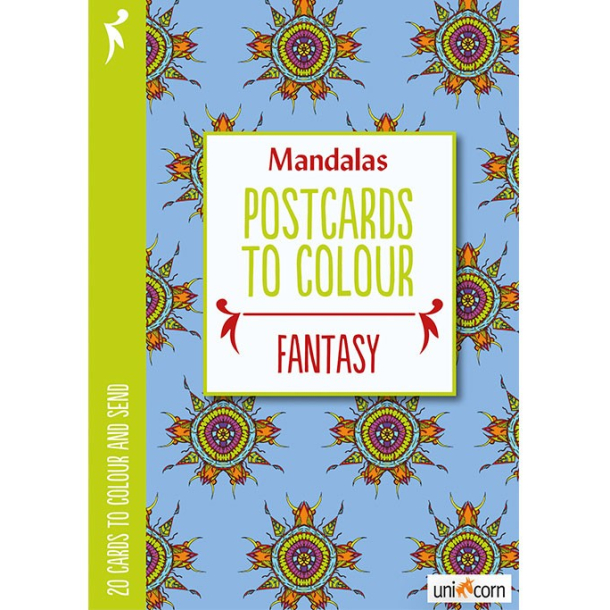 Mandalas postkort til at farvelgge FANTASY