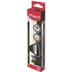 Maped Black Peps Blyant, HB, 12 stk.