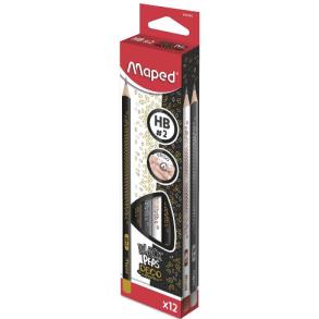 Maped Black Peps Blyant, HB, 12 stk.