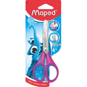 Maped Brnesaks saks, 13 cm, Lyserd/lilla