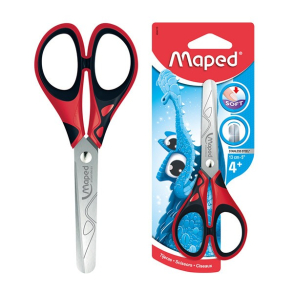 Maped Brnesaks saks, 13 cm, Sort/rd