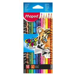 Maped Color' Peps Animals farveblyanter 12 stk.