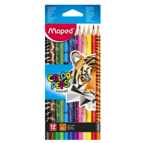 Maped Color' Peps Animals farveblyanter 12 stk.
