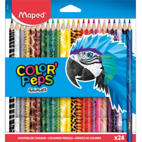 Maped Color' Peps Animals farveblyanter 24stk.