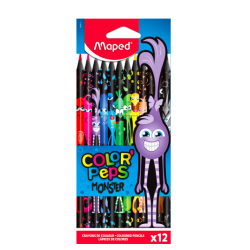 Maped Color' Peps Monster farveblyanter 12 stk.