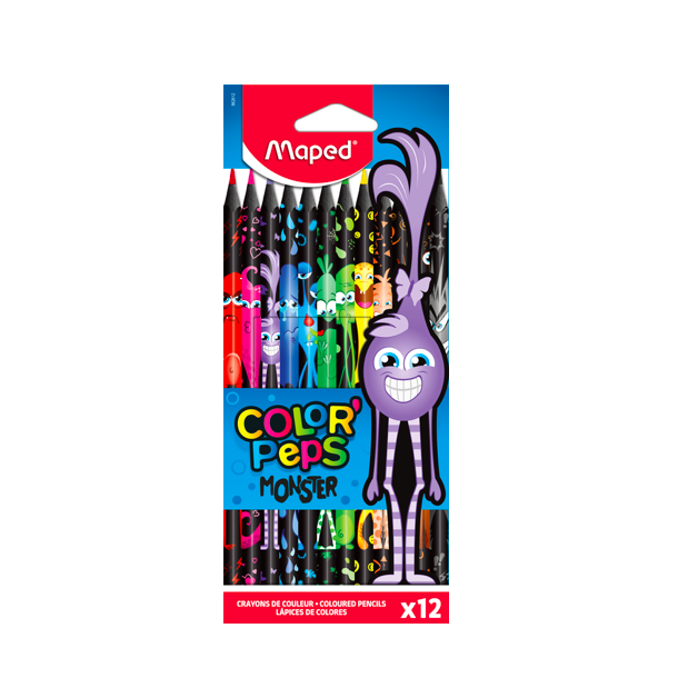 Maped Color' Peps Monster farveblyanter 12 stk.