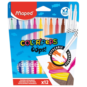 Maped Color'Peps Oops, Erasable, 12 stk.