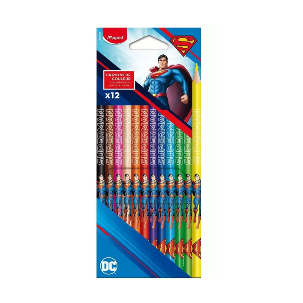 Maped farveblyanter 12 stk., Superman