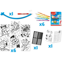 Maped Pustetuscher, Graffiti 6 stk.