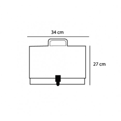 MARIOLA Attach&eacute;taske i genbrugspap, A4