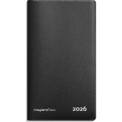 Mayland Basic mnedskalender sort PP-plast 2026