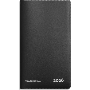 Mayland Basic mnedskalender sort PP-plast 2026
