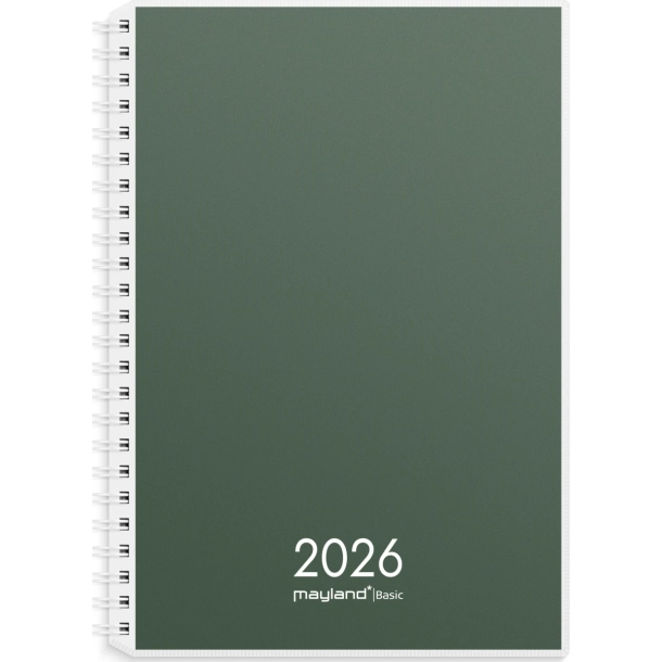 Mayland Basic ugekalender A5 PP-plast 2026