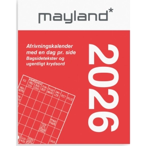 Mayland Broderikalender m/split og bagsidetekst 2026