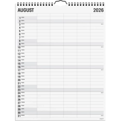 Mayland Familiekalender Black and white 5 kol. 2026