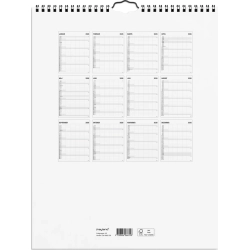 Mayland Familiekalender Black and white 5 kol. 2026