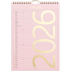 Mayland Familiekalender Color lille 2026