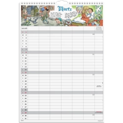 Mayland Familiekalender Otto Dickmeiss &amp; Lilja Scherfig 6 kol. A3 2026