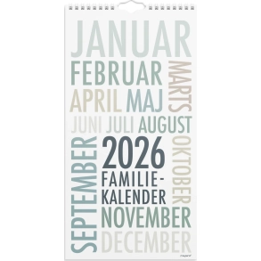 Familiekalender TrendArt 2026