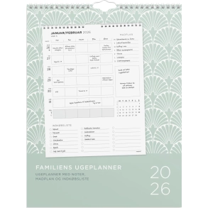 Mayland Familiekalender Ugeplan m. lister 2026