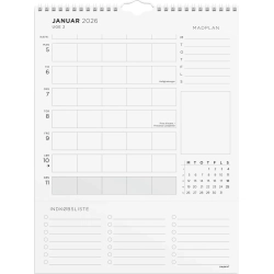 Mayland Familiekalender Ugeplan m. lister 2026