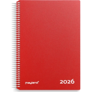 Mayland Timekalender rd PP-plast 2026