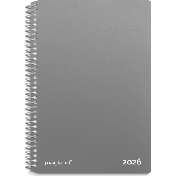 Mayland Ugekalender tvrformat gr PP-plast 2026