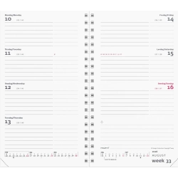 Mayland Week Planner International tvrformat REFILL 2026