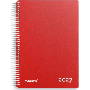 Mayland Timekalender rd PP-plast 2027