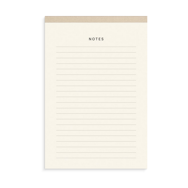 Mayland Notepad Textile beige A5