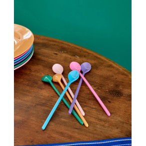 Melamin Latteske - Multifarvet - 6-pak