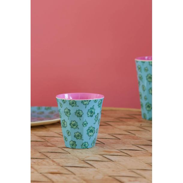 Mellem Melamin Kop - Bl - Good Luck Print