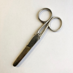 Metal saks med rund spids