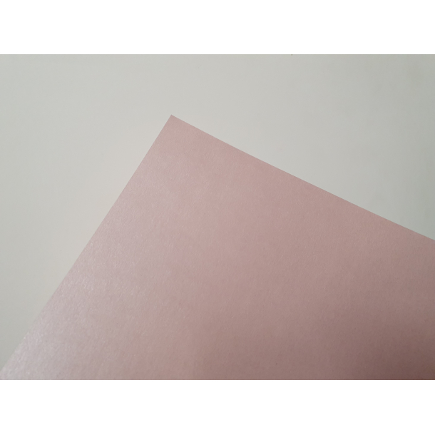 Metallic papir A4, 120g, 10 ark, gammel rosa